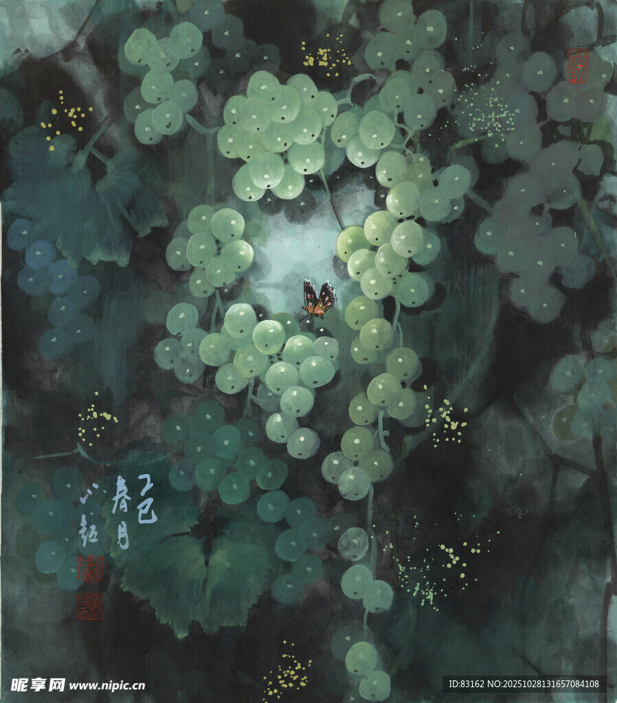 荷塘月色下的静谧小船