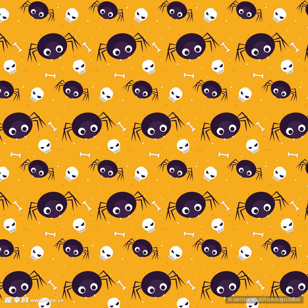 可爱鬼脸图案背景