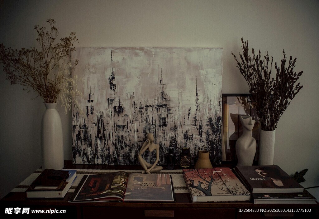 文艺风室内装饰摆件场景