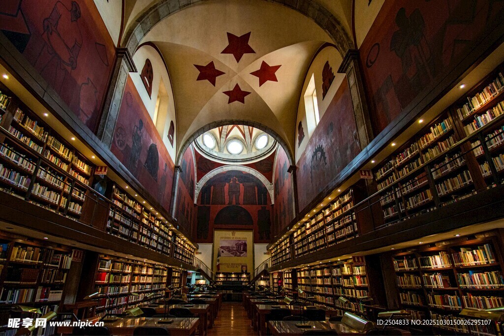 古典图书馆内景