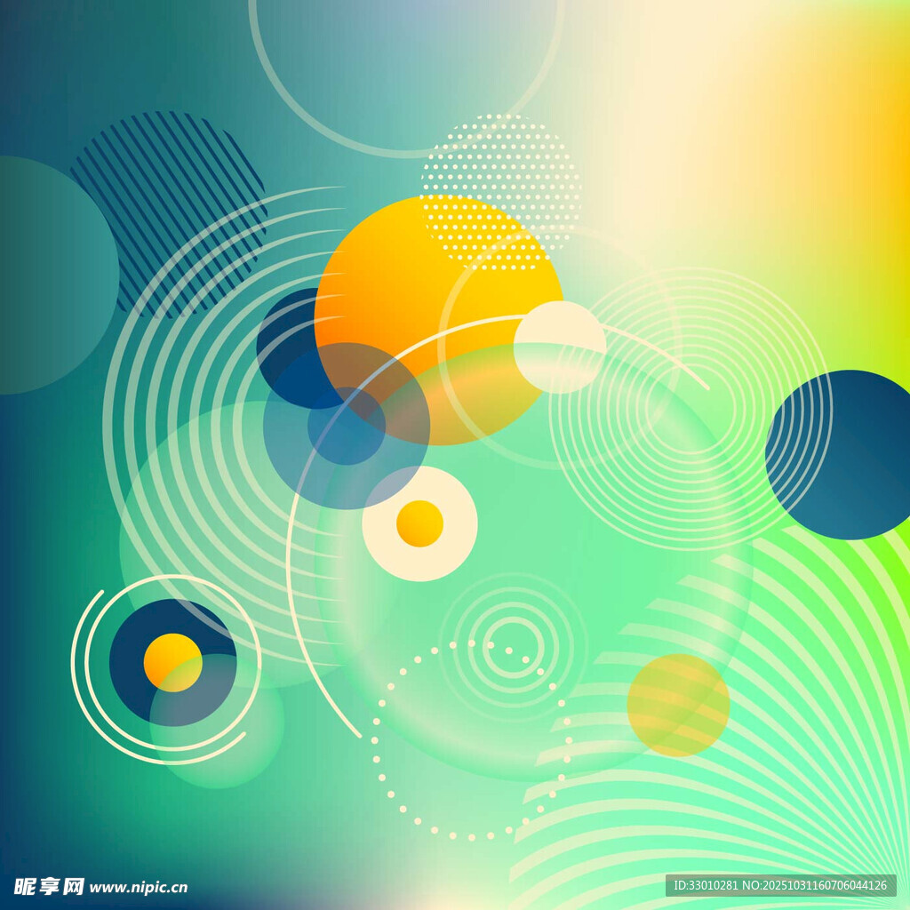 梦幻渐变几何抽象背景图