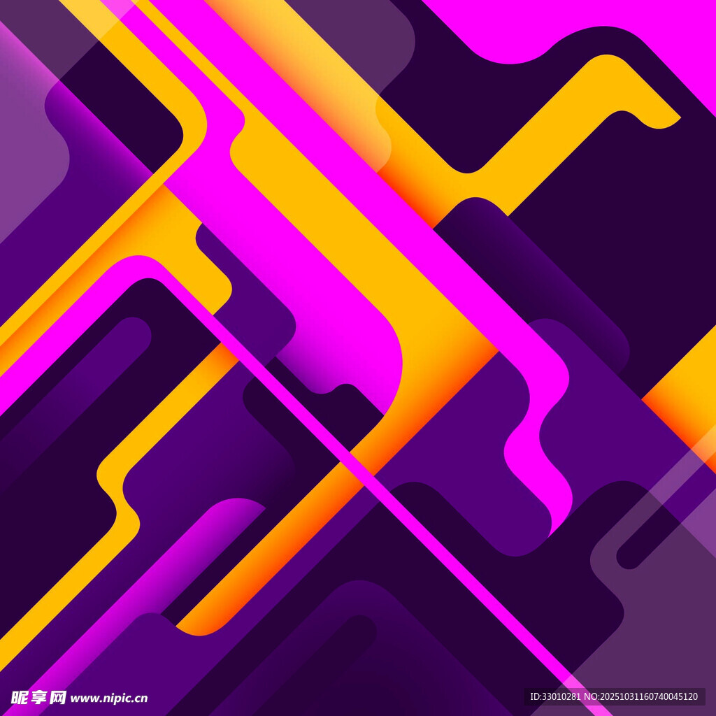 炫彩几何线条抽象背景图