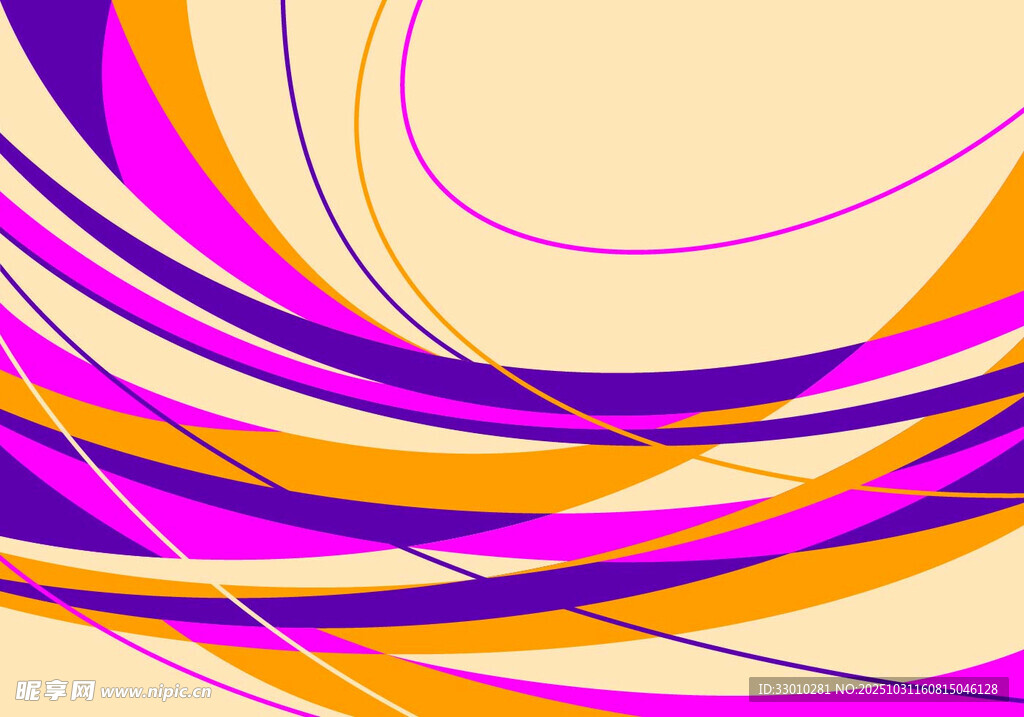 多彩动感线条抽象背景图