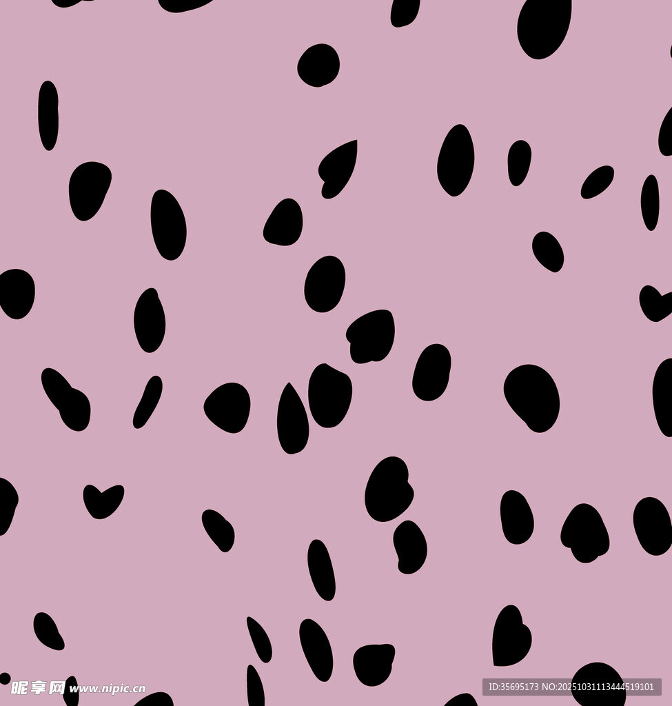 粉色底黑色斑点图案纹理