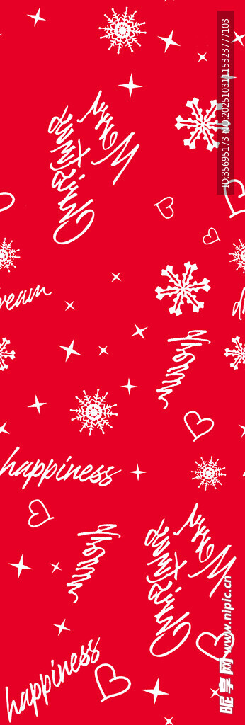 红色圣诞主题装饰背景图