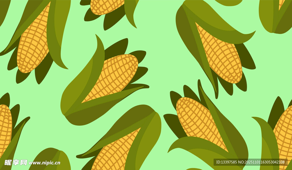 玉米图案