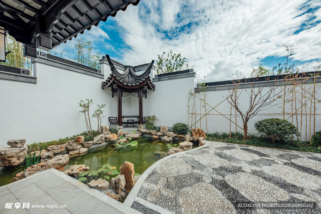 中式庭院景观雅致清幽