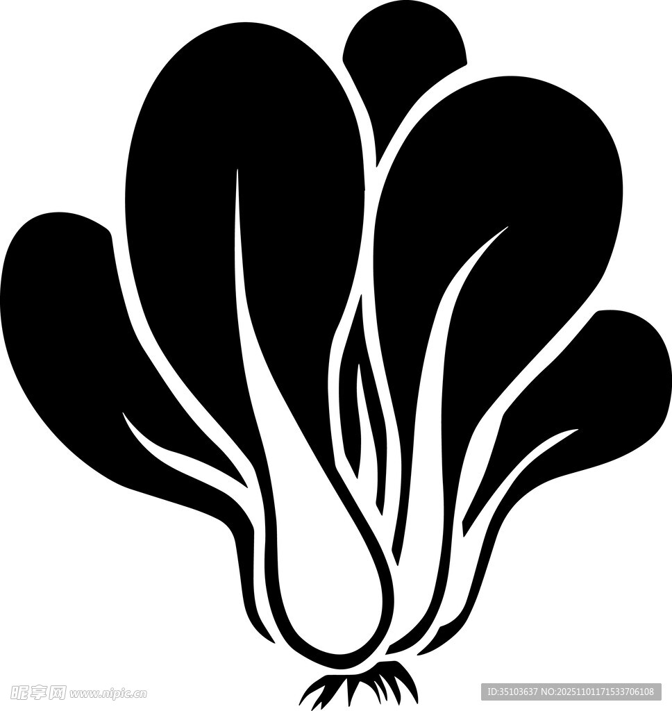 简约白菜图案设计