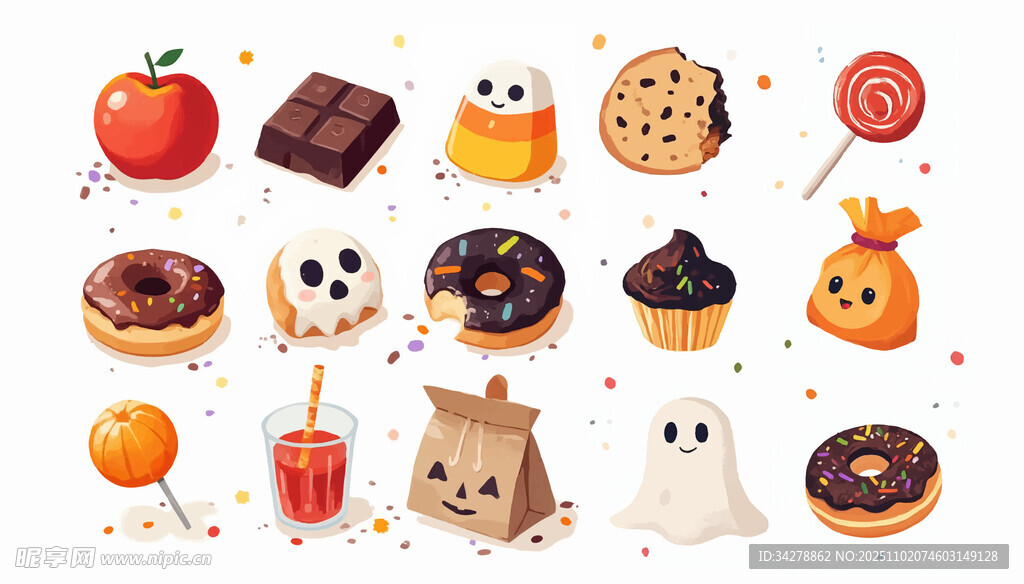 万圣节素材 免扣