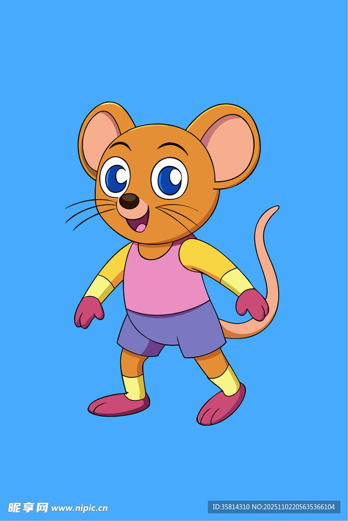 可爱卡通小老鼠形象