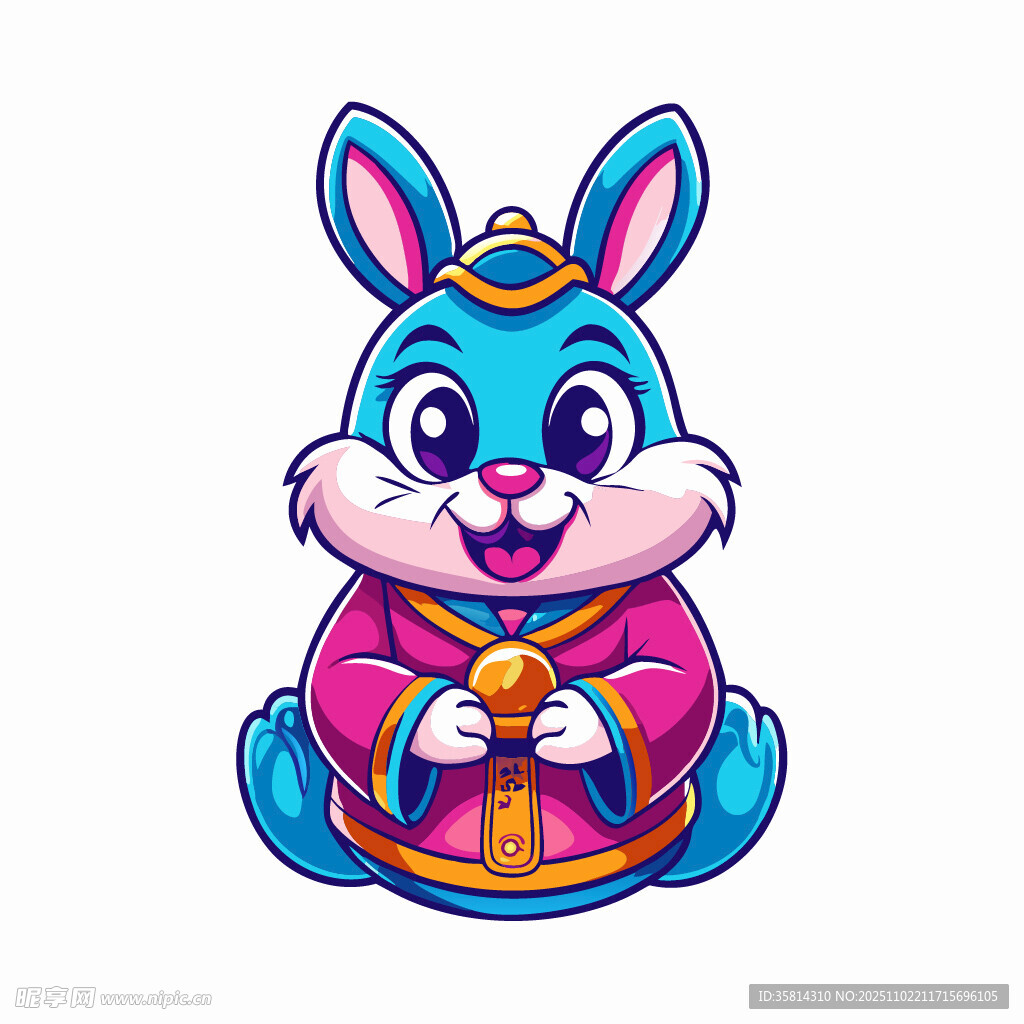 喜庆兔兔贺岁形象