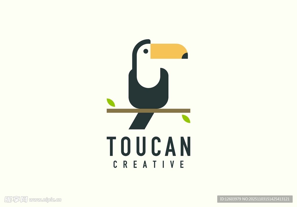 巨嘴鸟创意标志设计