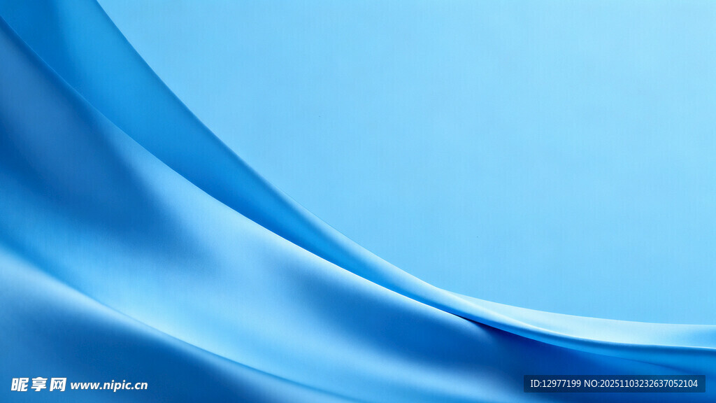 蓝色流动质感背景图