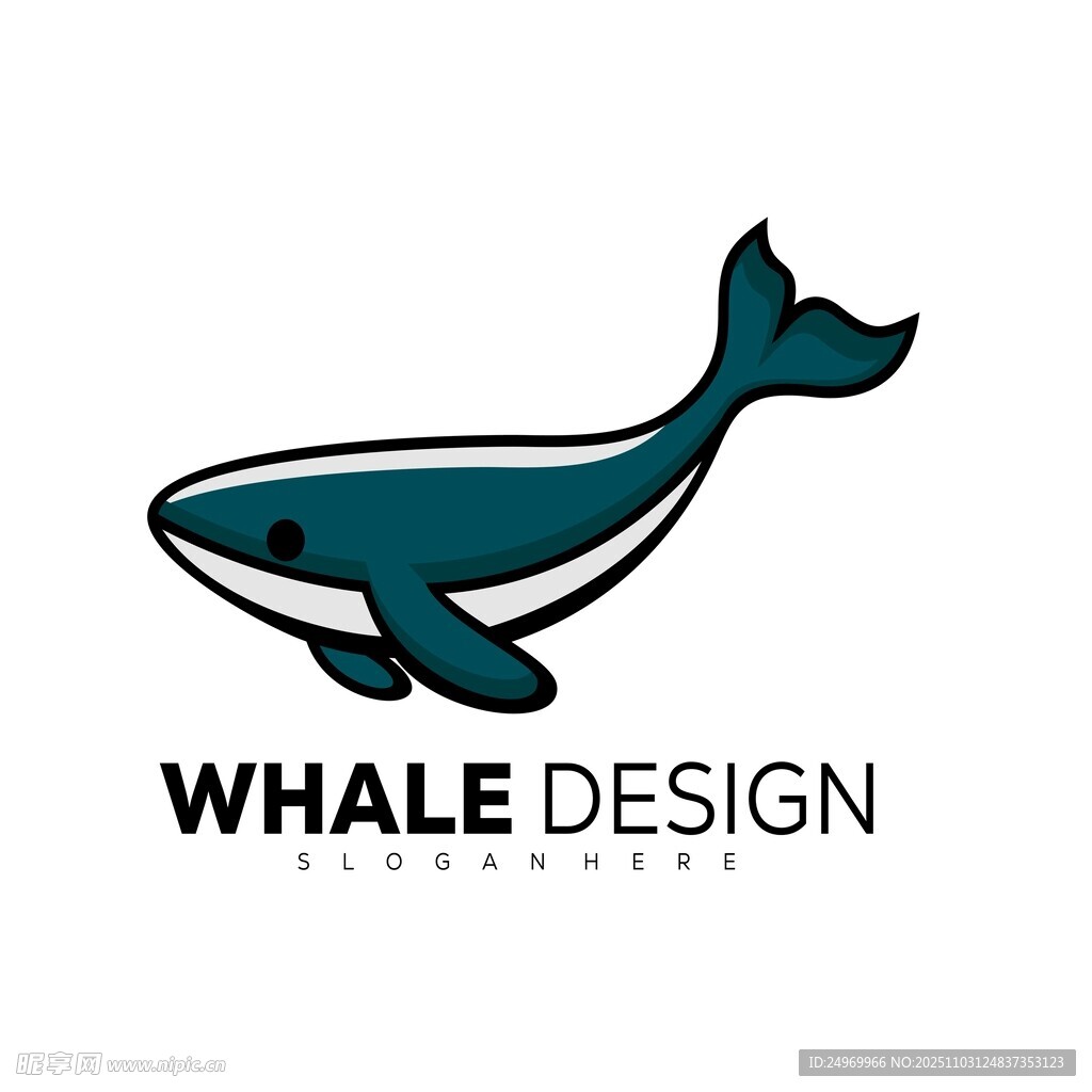 鲸鱼设计标志