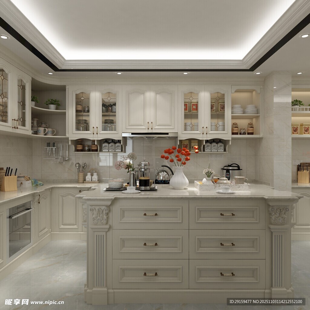 现代简约风格的精致厨房