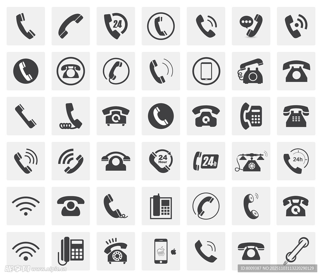 电话相关图标集合