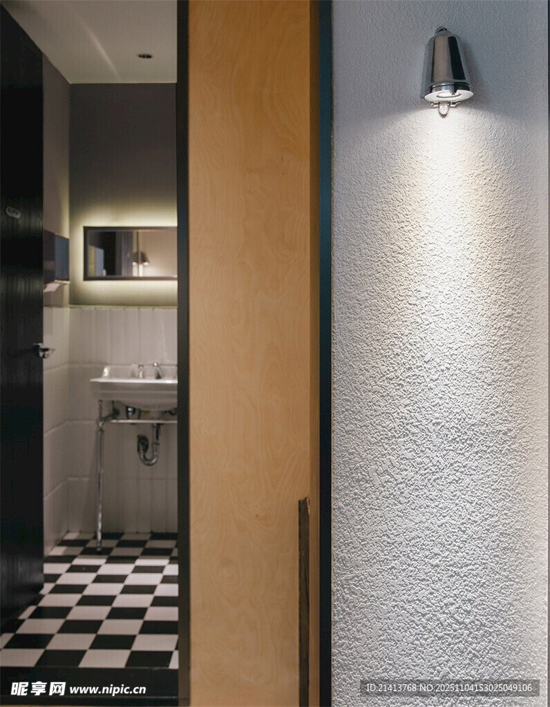 现代简约风格室内门场景