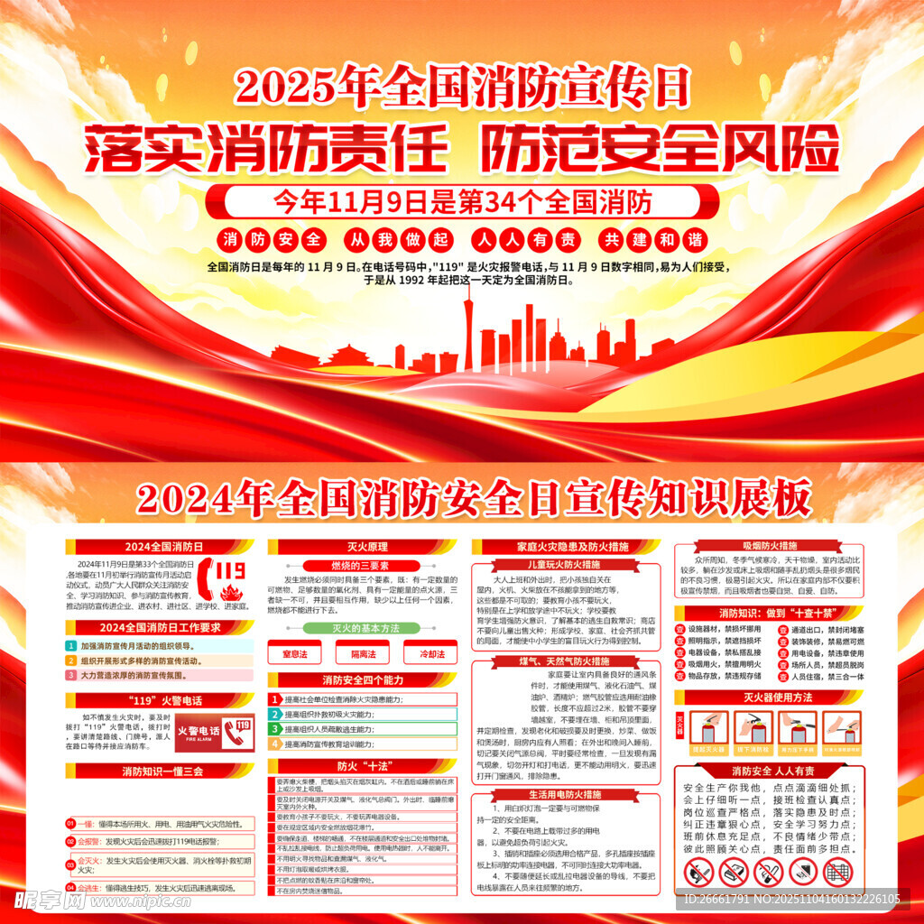 消防安全宣传展板