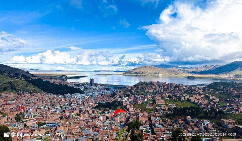 城市全景风光俯瞰图