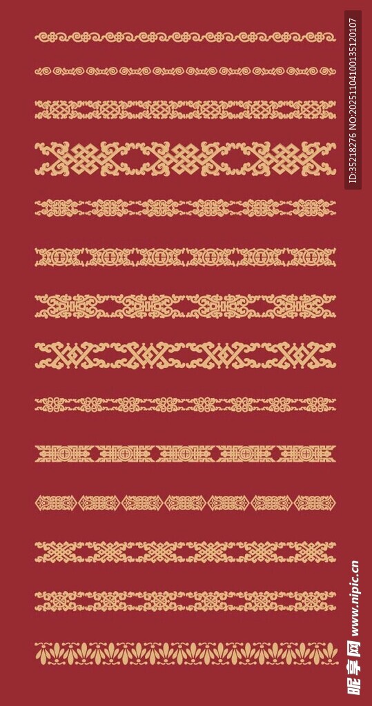 复古红色几何图案纹理