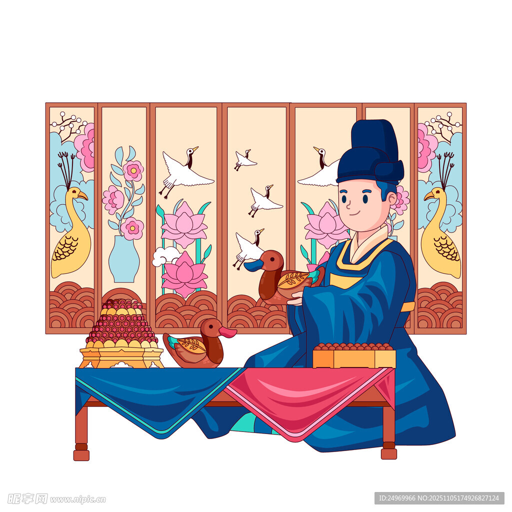 古代文人品茶图