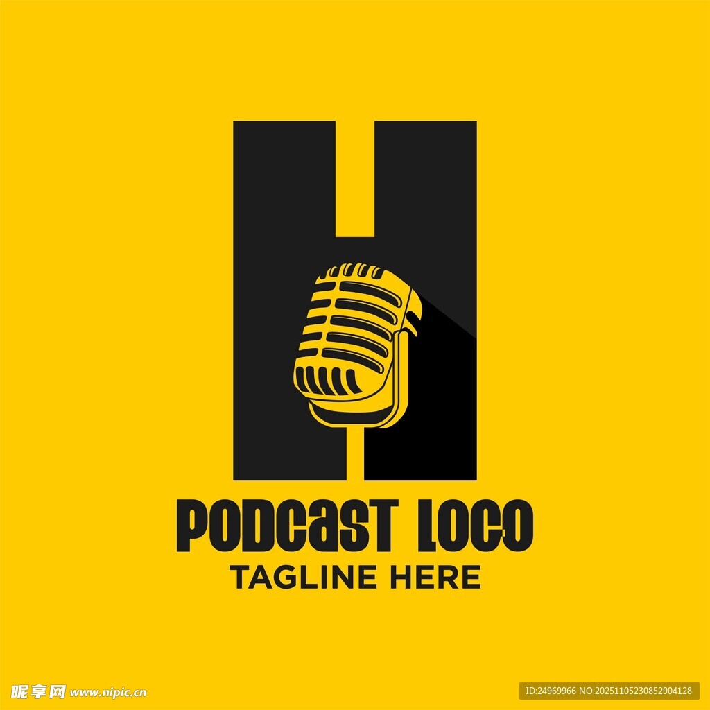播客标志设计模板