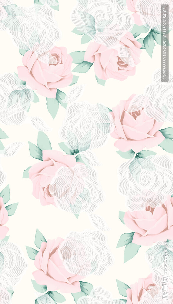 粉色花卉  玫瑰