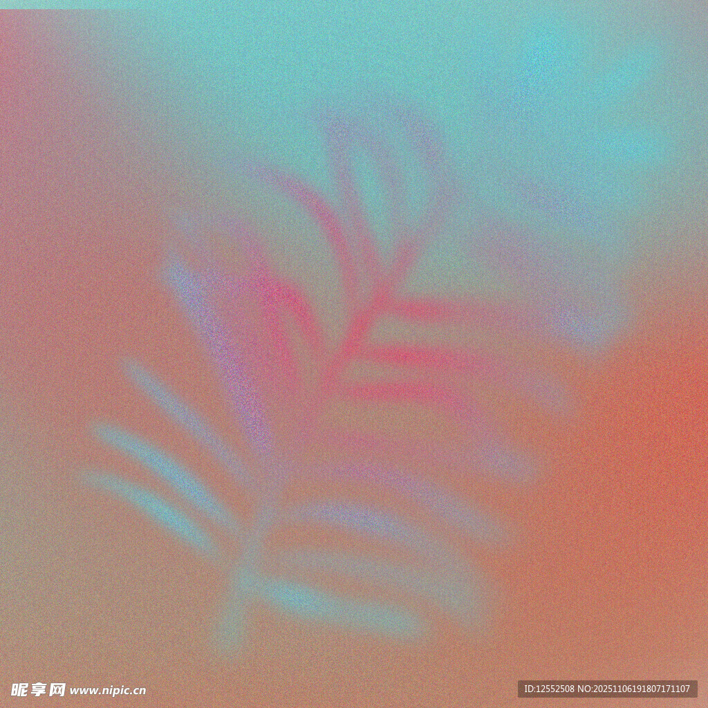 梦幻渐变叶脉背景图