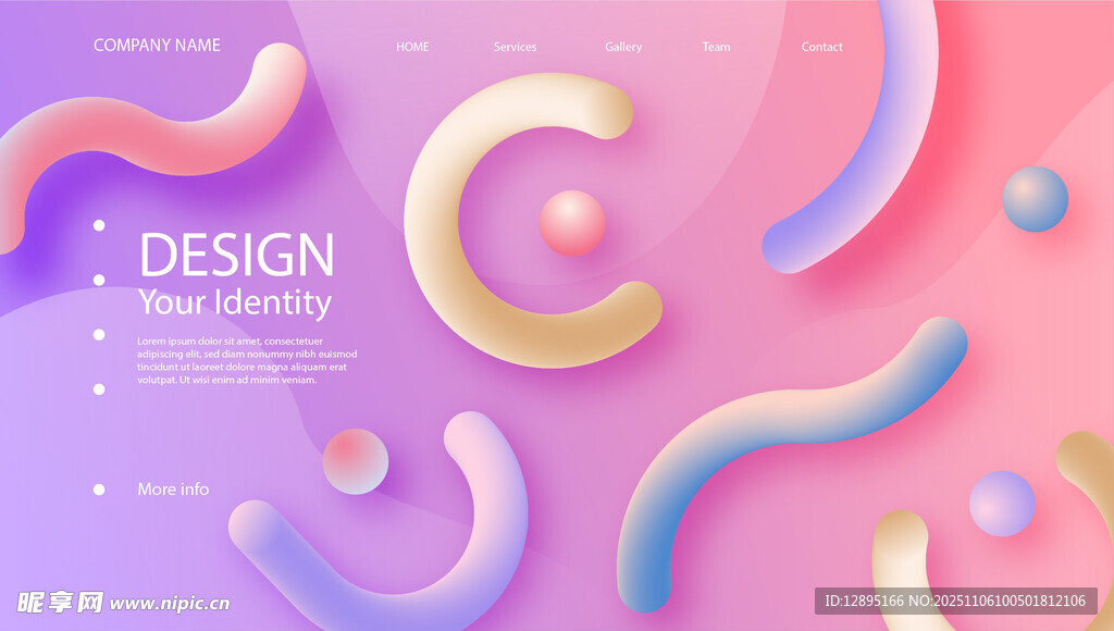 梦幻渐变流体艺术设计