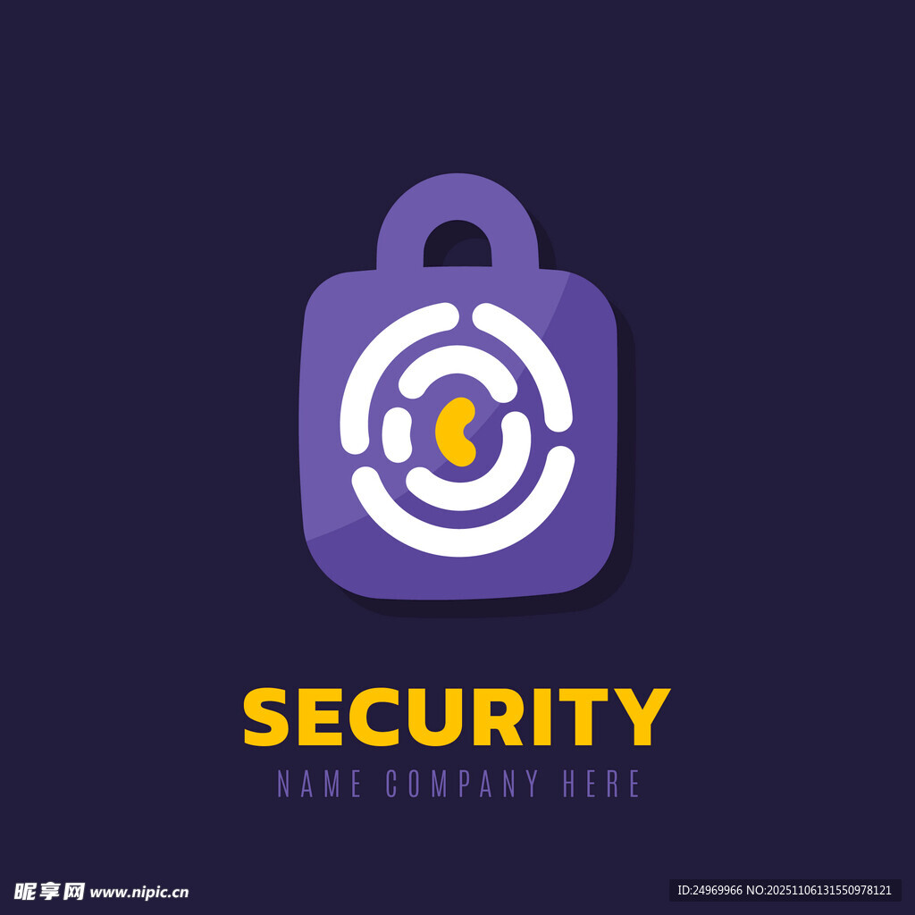 安全锁标志设计