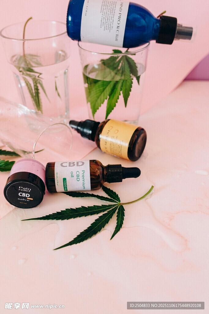 美妆护肤用品静物展示