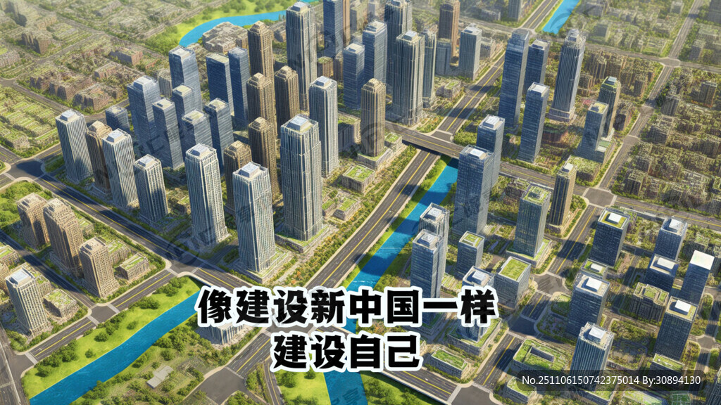 标题：像建设新中国一样建设自己