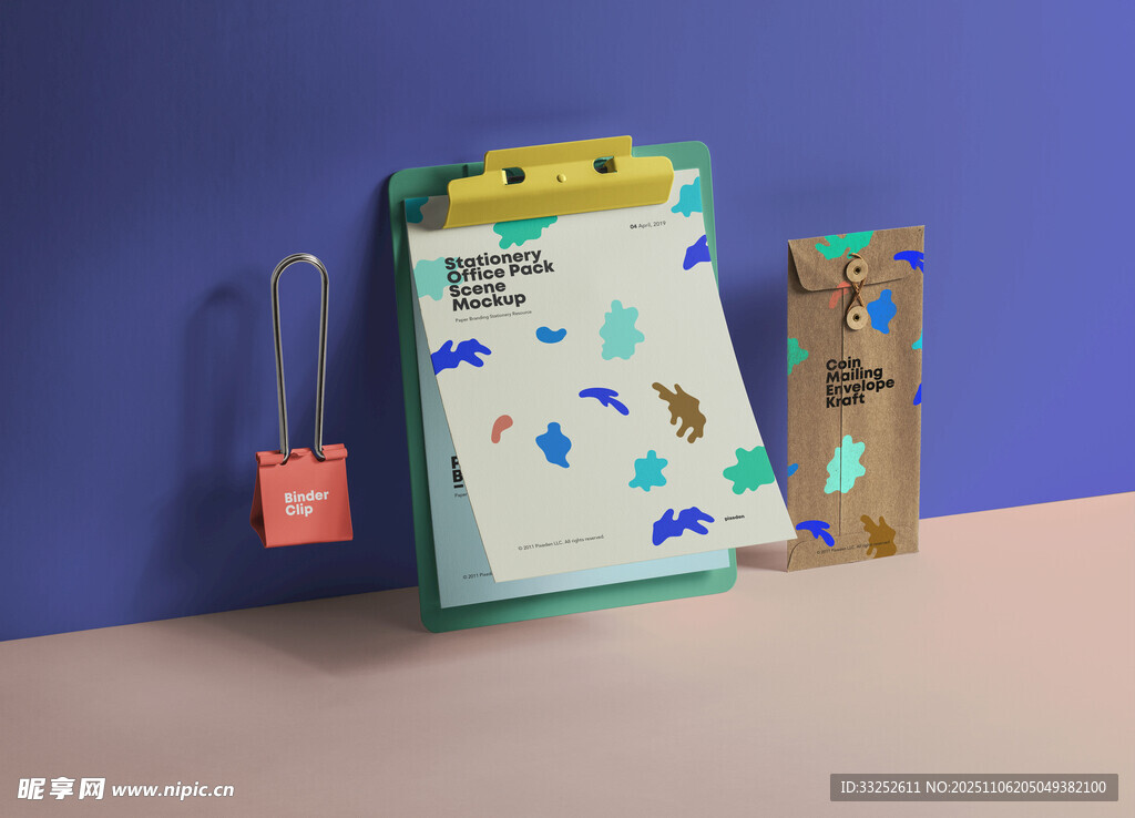 多彩便签板与装饰物件