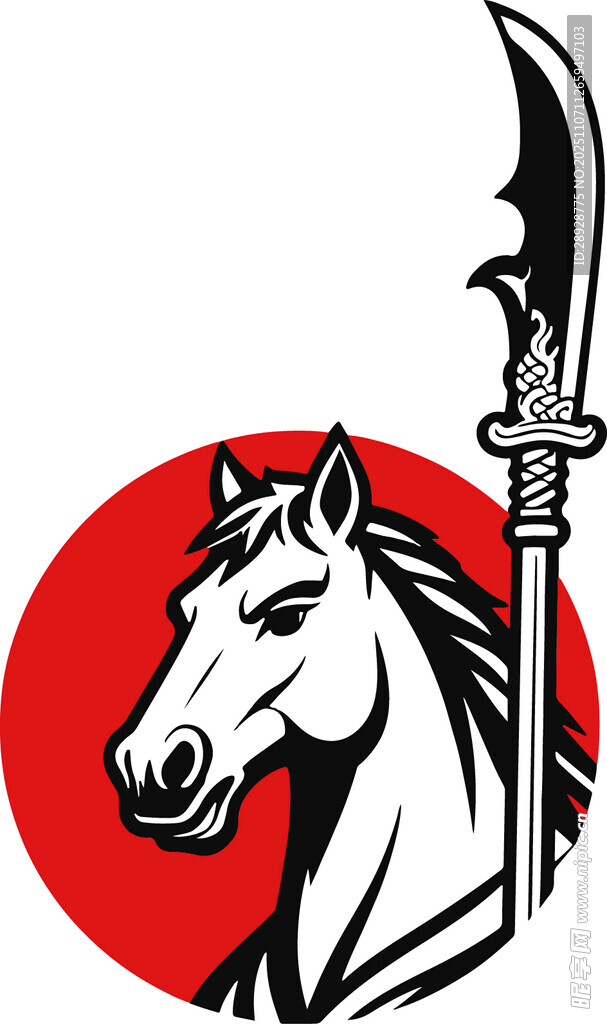 白马持戟图