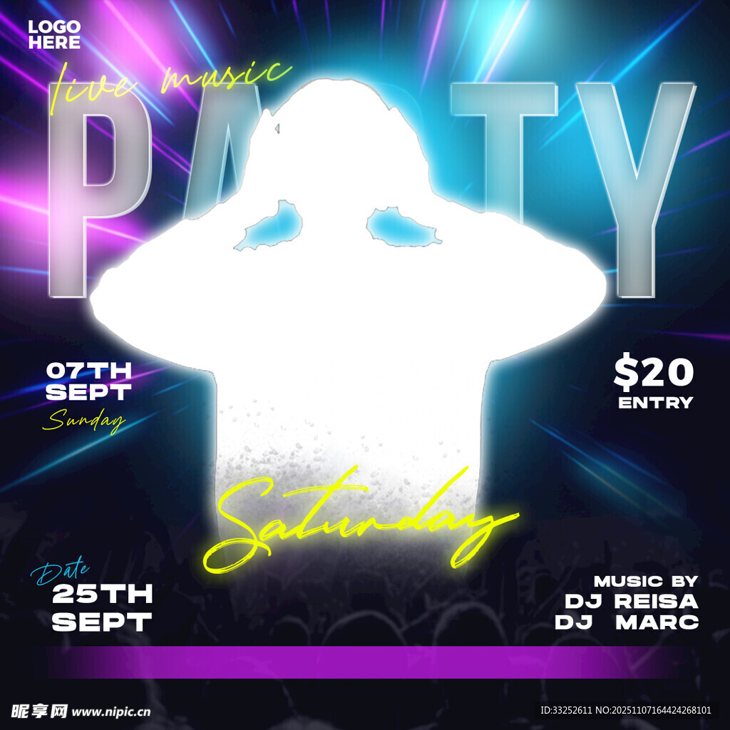 幽灵主题派对宣传海报