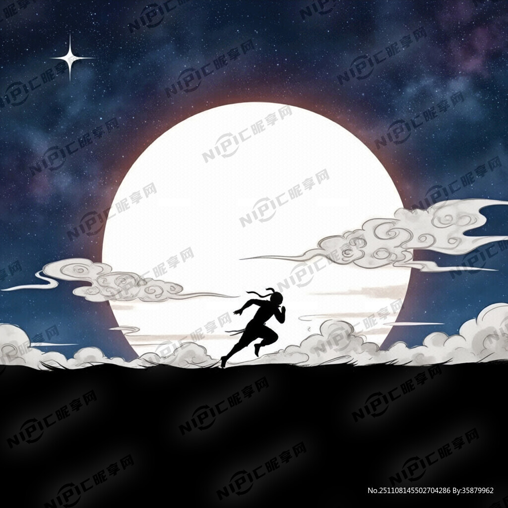 背景一轮从地平线升起的大日