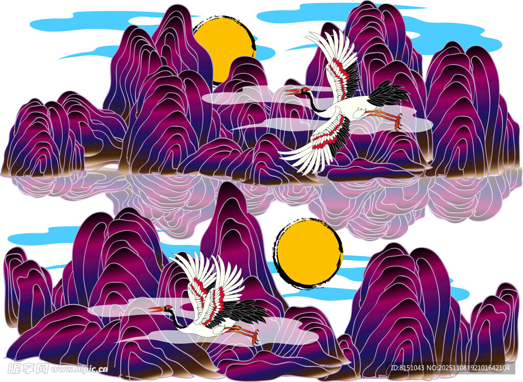 梦幻山水间的静谧景象