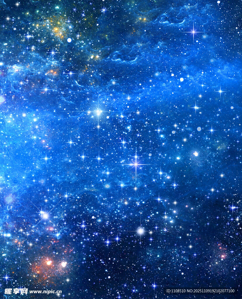 梦幻璀璨星空背景图