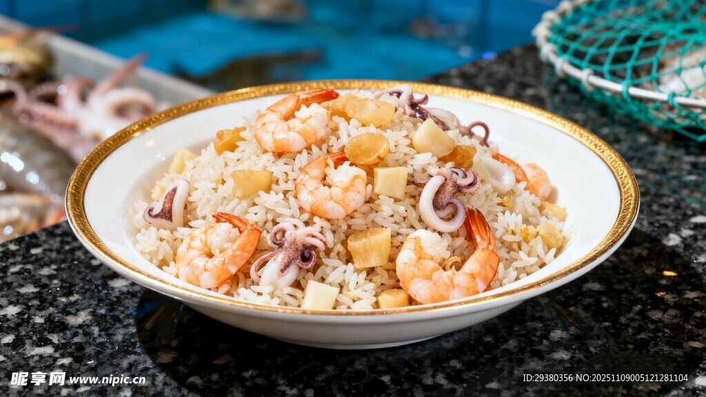 海鲜炒饭