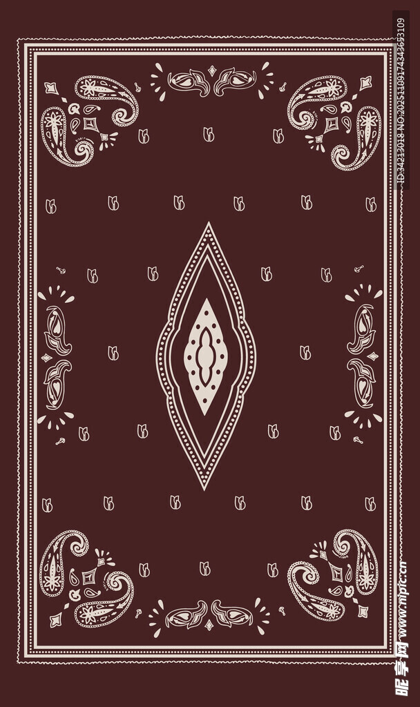 大牌复古花纹地毯图案