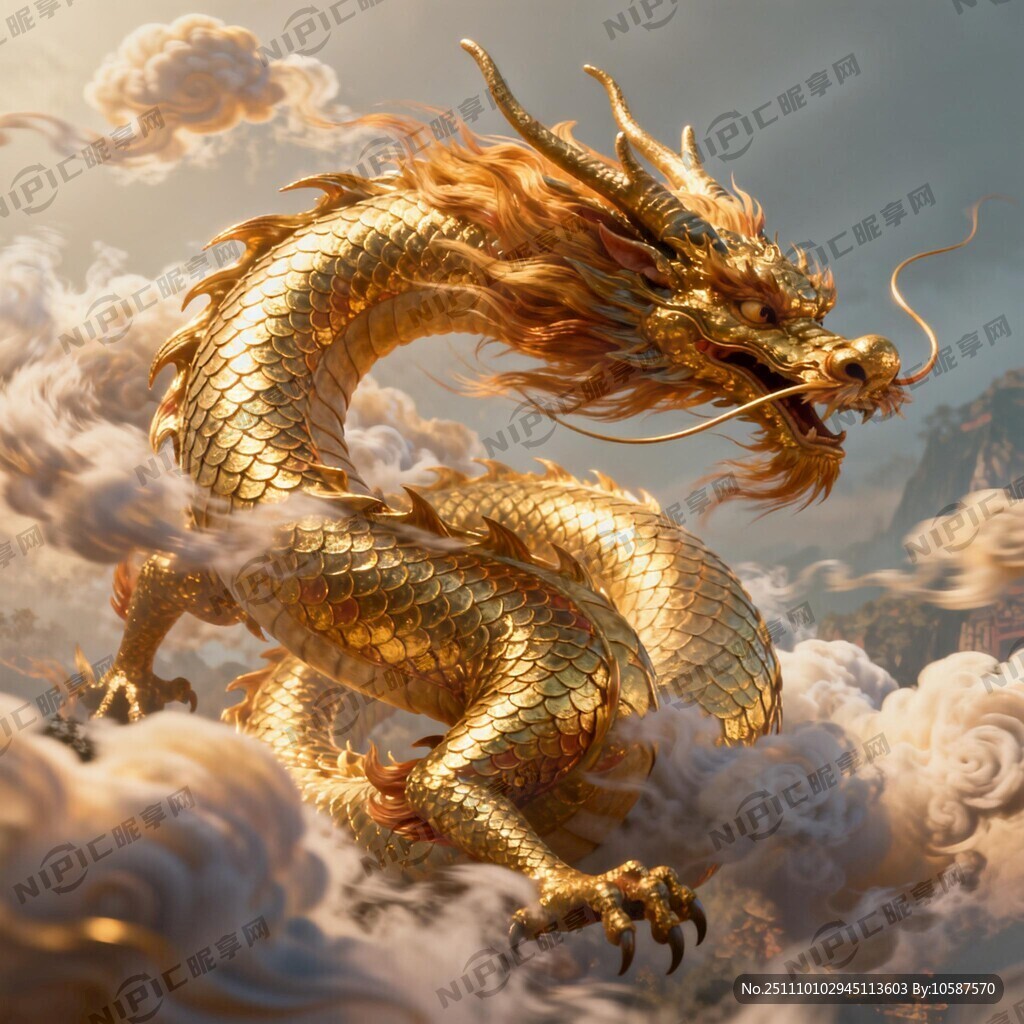 一个中国龙 3D动画 中国风