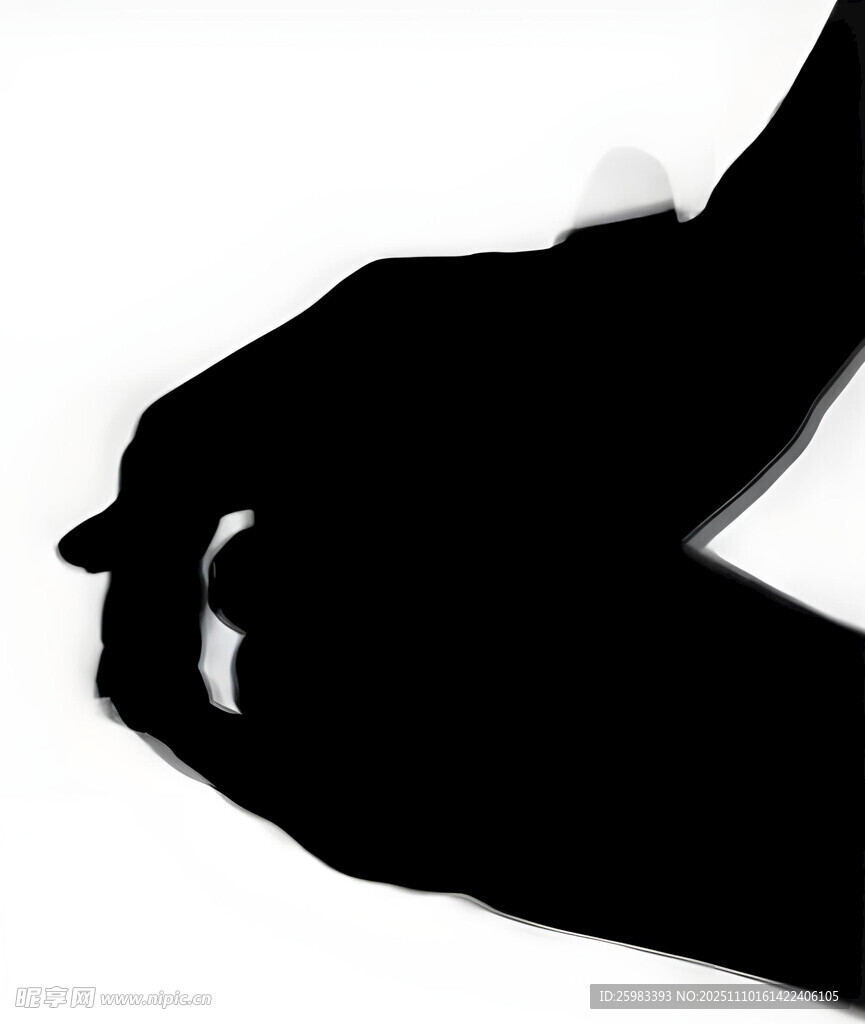 剪影姿态抽象画