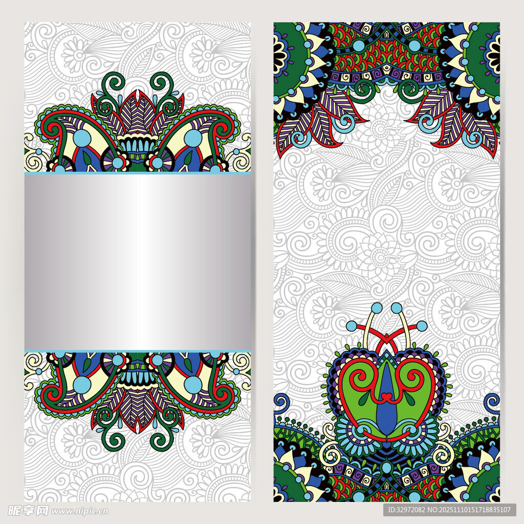 复古花纹装饰图案设计