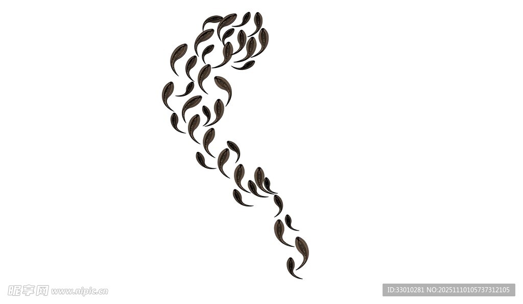 黑白螺旋线条图案