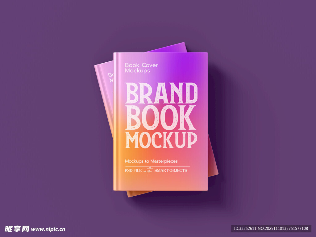 渐变色彩品牌宣传册展示