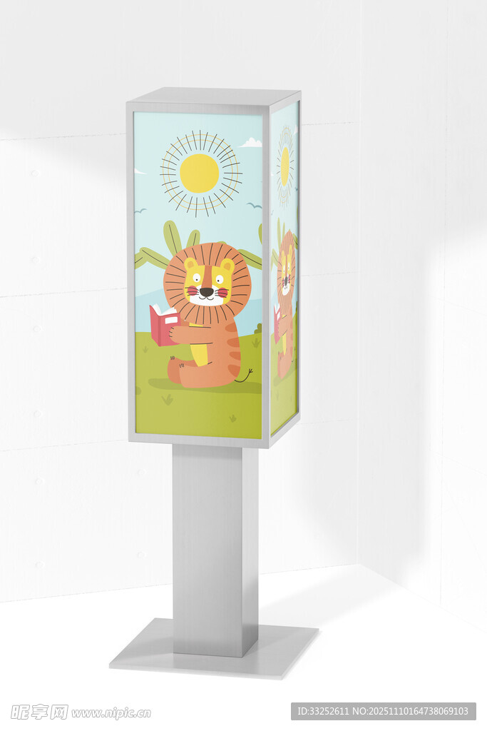 卡通图案户外广告灯箱