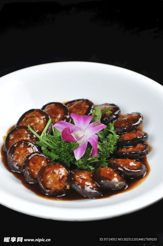 美味红烧茄子摆盘精致
