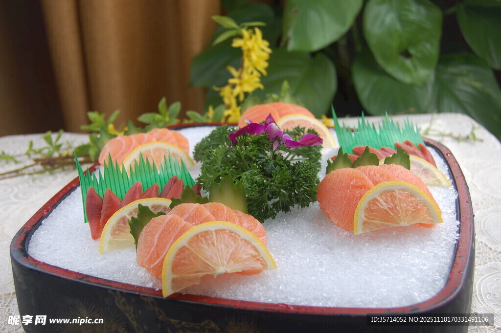 精致寿司摆盘