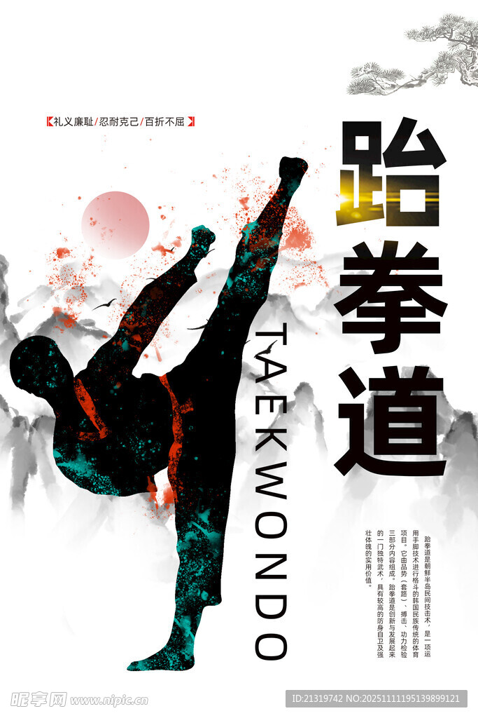 跆拳道海报