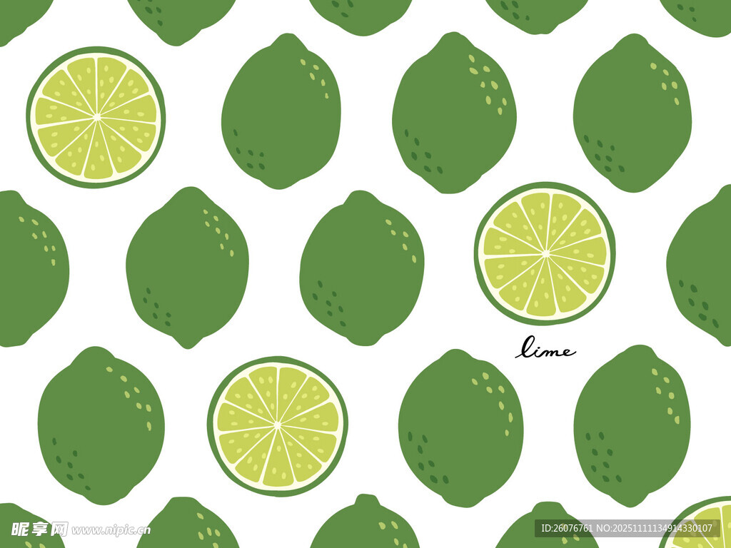 青柠图案背景图